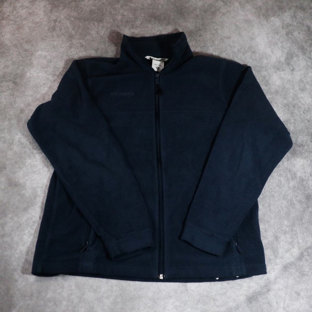 Columbia Navy Blue Full Zip Fleece Jacket